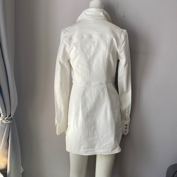 Free People Denim Button Up Shirt Dress - Picture 4 of 6